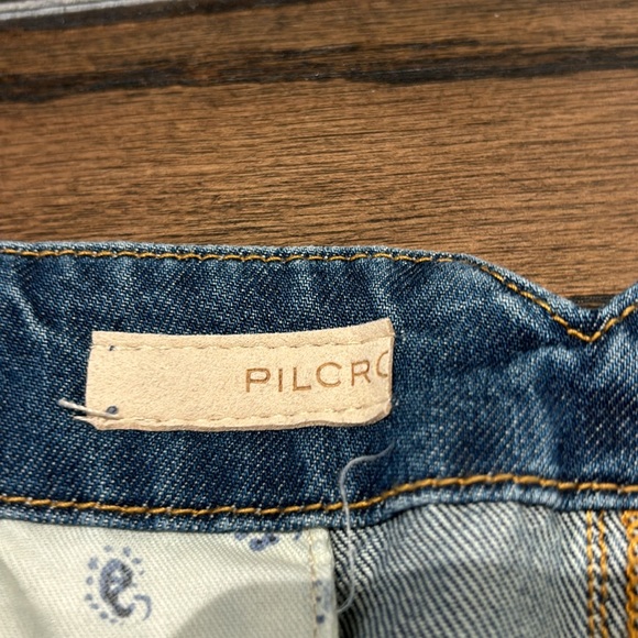 Anthropologie Pilcro high rise, pleated, wide-legged denim trousers, size 27 - Picture 3 of 7